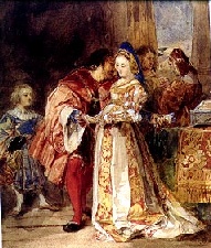 "Bass�nio e P�rcia", de Richard Parkes Bonington (1826) 